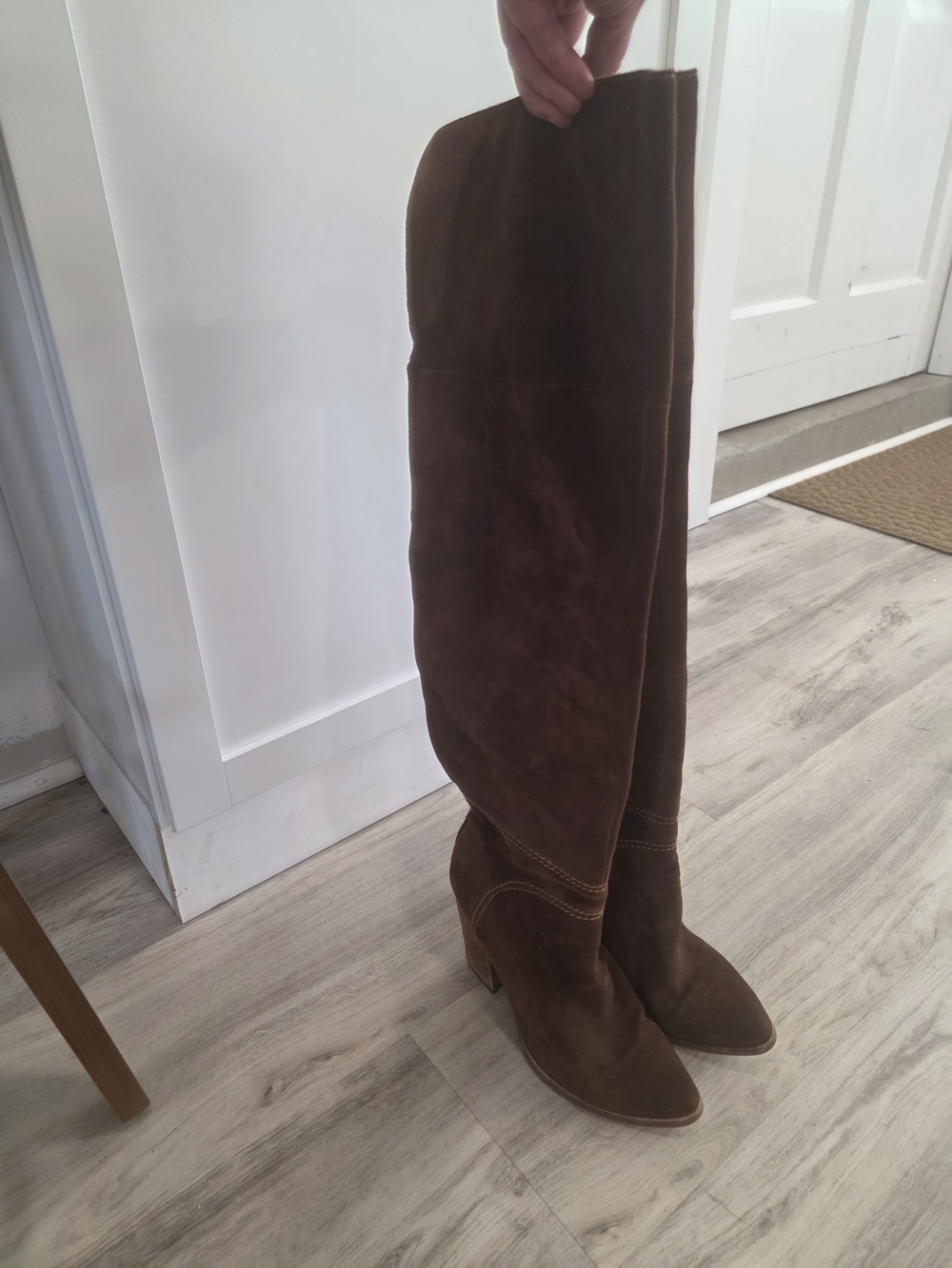 Dolce Vita Brown Suede Over-the-Knee Boots